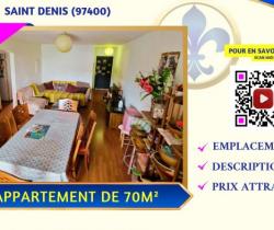 Appartement 3 pièce(s)  Saint Denis 