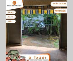 Appartement 3 pièce(s)  Saint Gilles Les Bains
