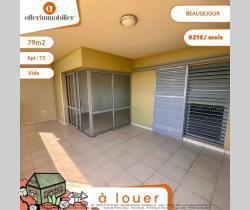 Appartement 3 pièce(s)  65 m2