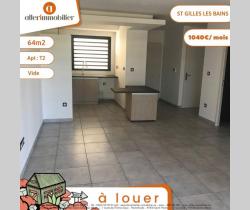 Appartement 2 pièce(s) Saint Gilles Les Bains