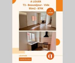 Appartement 3 pièce(s)  Sainte Marie 