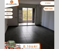 Appartement 2 pièce(s)  Saint Denis