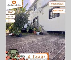 Appartement 4 pièce(s)  La Rivière Saint Louis 