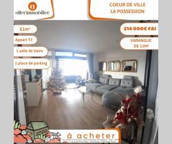 Appartement 3 pièce(s)  La Possession 