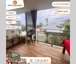 Appartement 2 pièce(s)  Saint Gilles Les Bains