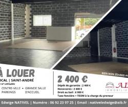 Local commercial 2 pièce(s)  Saint André 