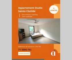 Appartement studio 23 m2
