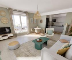 Appartement 3 pièce(s)  68 m2